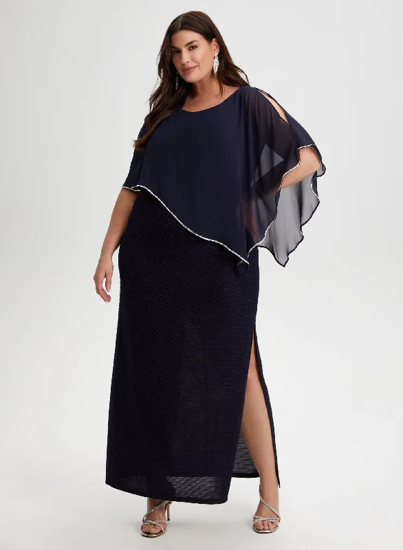 Your Favorite Items on Sale Now!Rhinestone Detail Poncho Dress