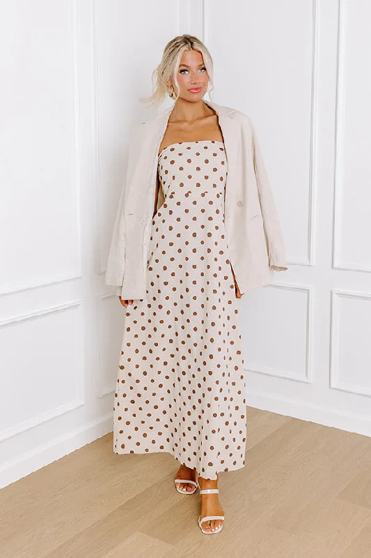 Today Only – Don’t Miss It!Spotted In The Vineyard Linen-Blend Maxi Dress