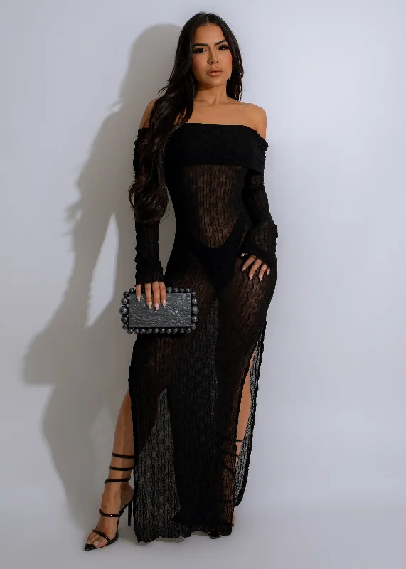 Enjoy Huge Discounts Now!Sugar Rush Mesh Maxi Dress  Black
