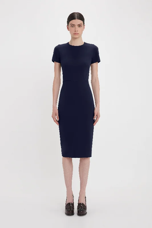 Get Ready to Save!Exclusive Fitted T-Shirt Dress In Ink Blue