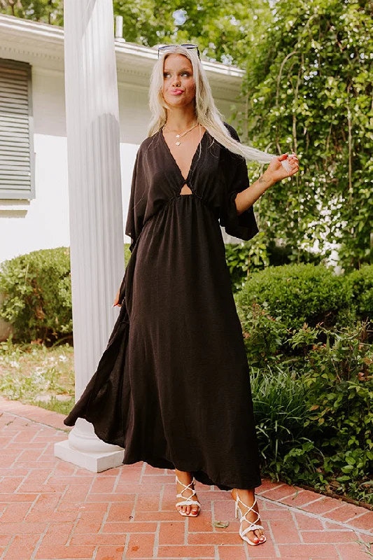 Your Best Deals Are Here!Tulum Vacay Maxi Dress in Black