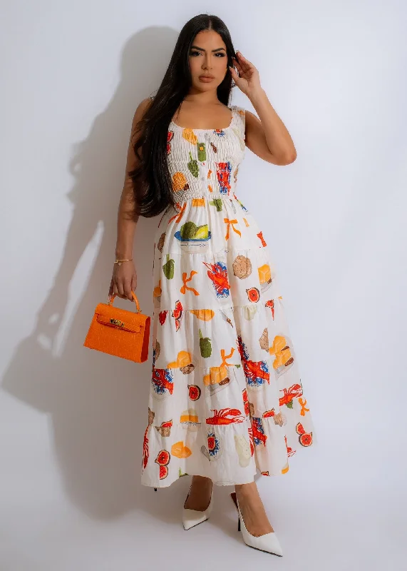 Shop Smart, Save Big!Under Summer Skies Maxi Dress Nude