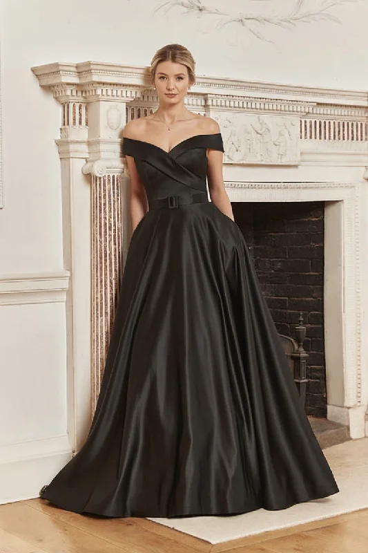 Save Like Never Before!A-line Black Prom Dress with Off-the-shoulder