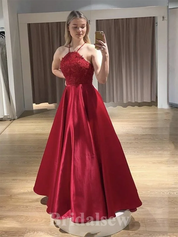 Limited Edition, Limited Price!A-line Red Halter Custom Modest Elegant Long Party Evening Prom Dresses PD1331 Limited Edition, Limited Price!A-line Red Halter Custom Modest Elegant Long Party Evening Prom Dresses PD1331