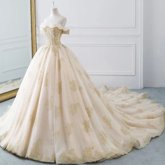 Special Discounts Inside!Ball Gown Off-The-Shoulder Short Sleeve Backless Glitter Tulle prom dress cg24078 Special Discounts Inside!Ball Gown Off-The-Shoulder Short Sleeve Backless Glitter Tulle prom dress cg24078