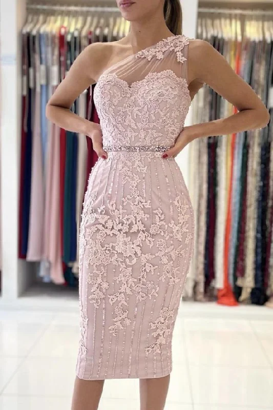 Don't Miss Out!Cute lace short dress one shoulder evening dress prom dress evening dress          cg23962
