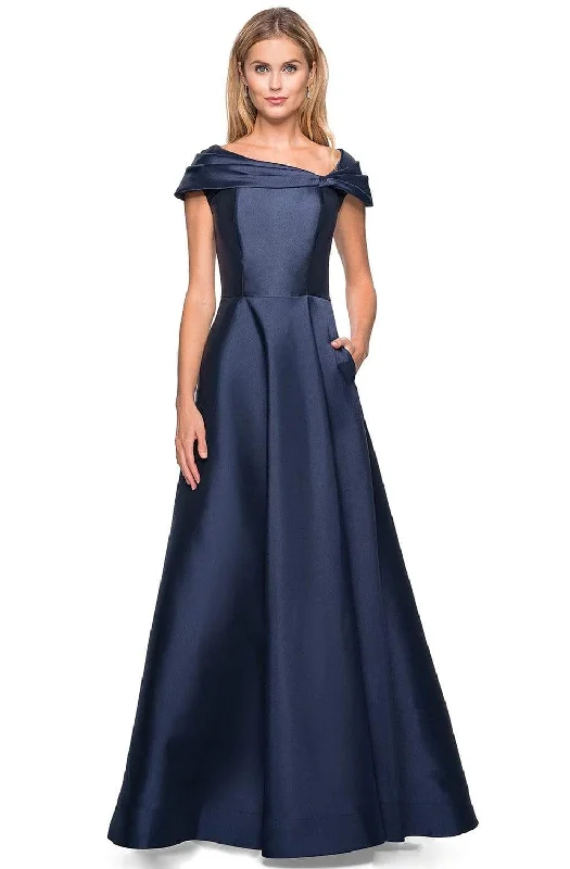 Hot Deals You Can’t Resist!La Femme - 26877 Asymmetric Mikado A-line Gown