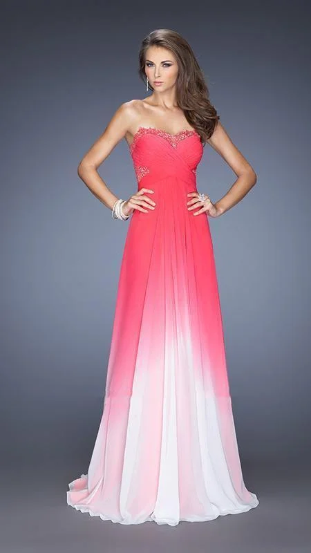 Your Shopping Spree Starts Here!La Femme - 20167 Ombre Lace Trimmed Sweetheart A-Line Gown Your Shopping Spree Starts Here!La Femme - 20167 Ombre Lace Trimmed Sweetheart A-Line Gown