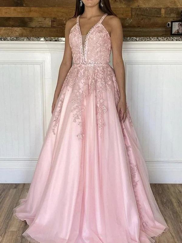 Save Money, Shop Happy!Open Back Pink Lace Long Prom Dresses, A-line Lace 2021 Evening Party Prom Dresses Save Money, Shop Happy!Open Back Pink Lace Long Prom Dresses, A-line Lace 2021 Evening Party Prom Dresses