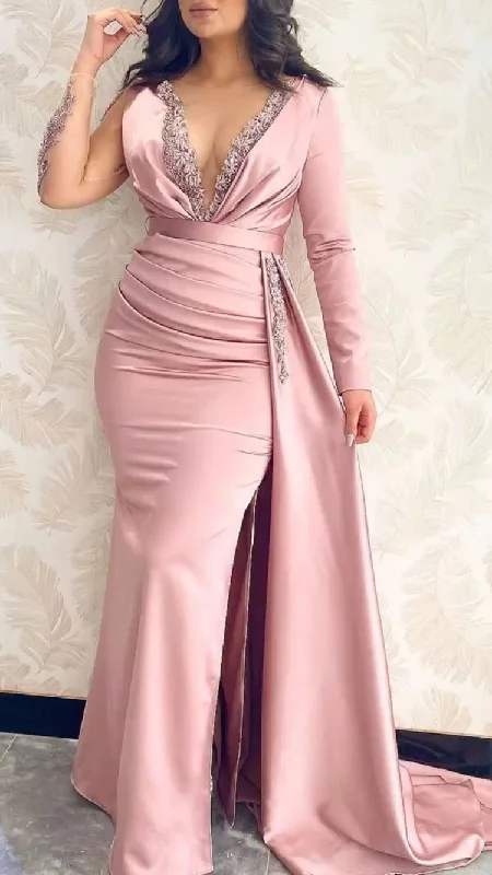 Huge Savings – Act Now!Pink long prom dress evening dress        cg24168