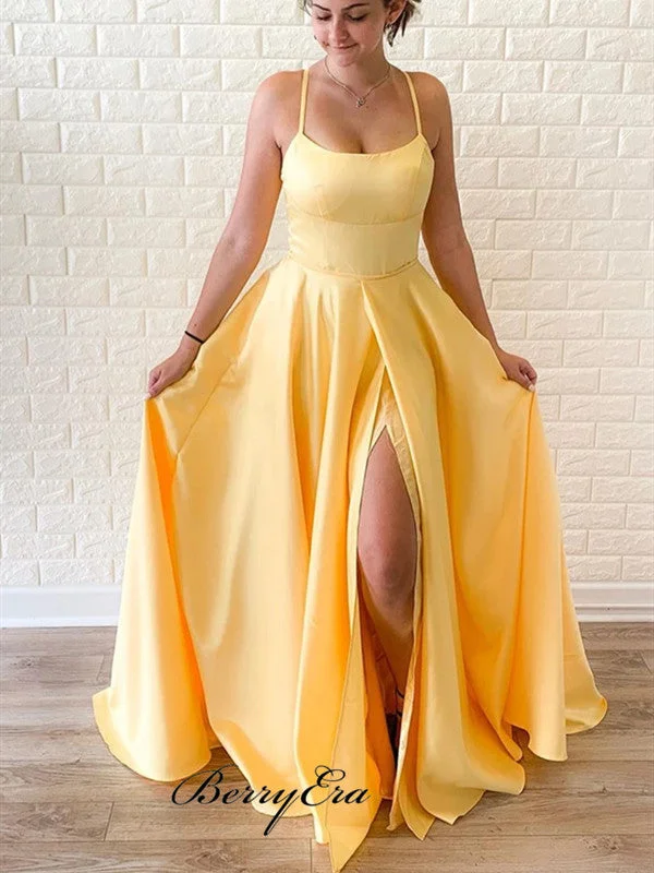 Save More When You Shop More!Simple Yellow Long Prom Dresses, Cheap A-line Newest Prom Dresses 2020 Save More When You Shop More!Simple Yellow Long Prom Dresses, Cheap A-line Newest Prom Dresses 2020