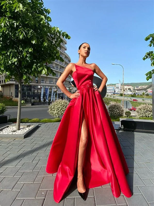 The Best Sale of the Year!Strapless Long A-line Red Satin Prom Dresses, Simple Elegant Prom Dresses, 2021 Prom Dresses The Best Sale of the Year!Strapless Long A-line Red Satin Prom Dresses, Simple Elegant Prom Dresses, 2021 Prom Dresses