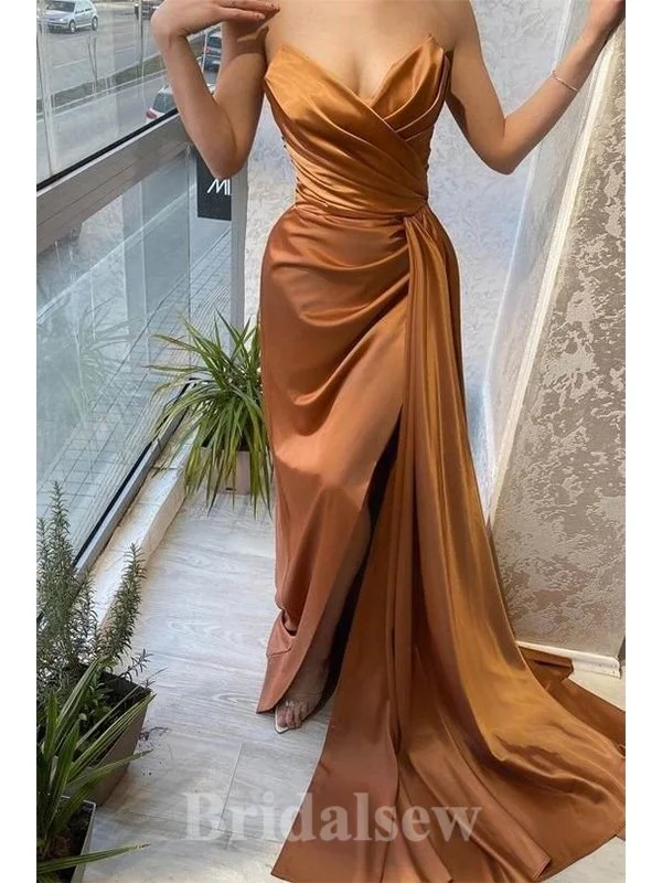 Don't Miss Out!Strapless Unique New Elegant Mermaid Sleeveless Modest Long Party Evening Prom Dresses PD1352 Don't Miss Out!Strapless Unique New Elegant Mermaid Sleeveless Modest Long Party Evening Prom Dresses PD1352