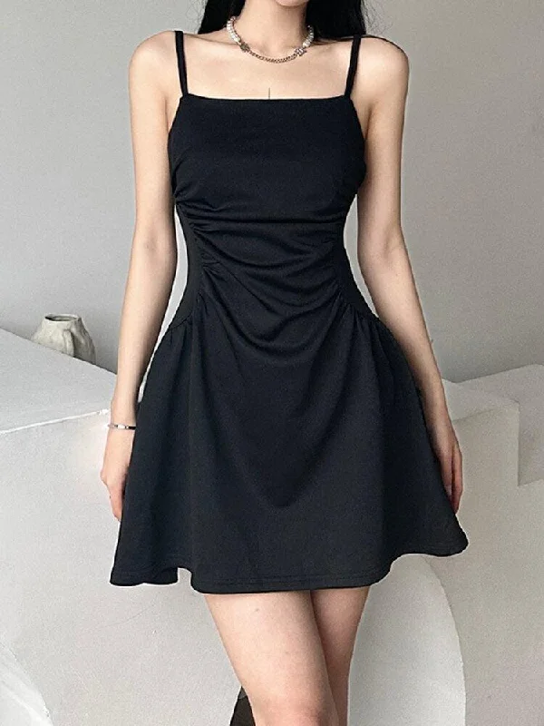 Buy More, Save More!Black Sleeveless Mini Dress