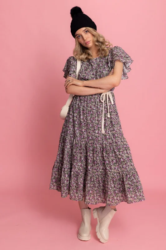 Act Fast – Limited Time Savings!Chelsea Cotton Embroidered Dress Black