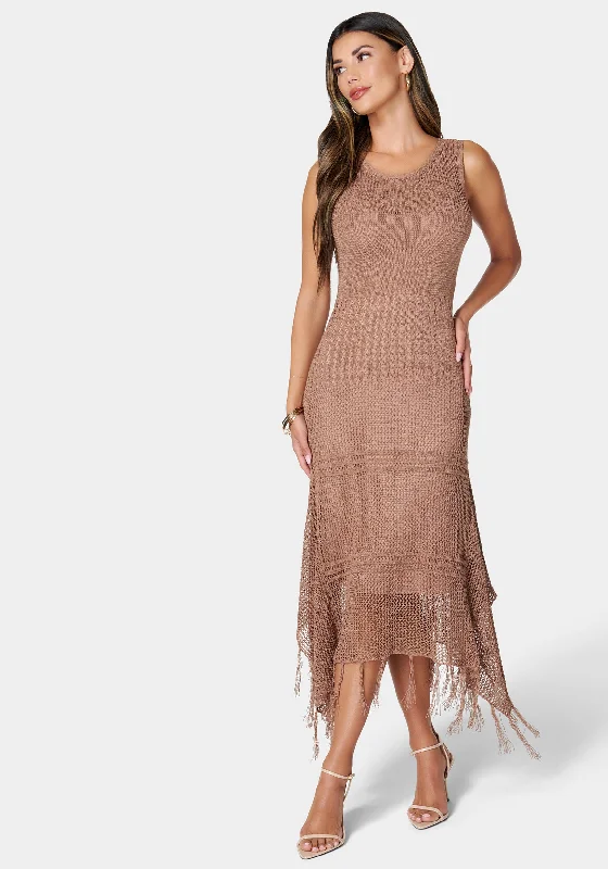 Save More Than Ever!Crochet Tank Sweater Dress