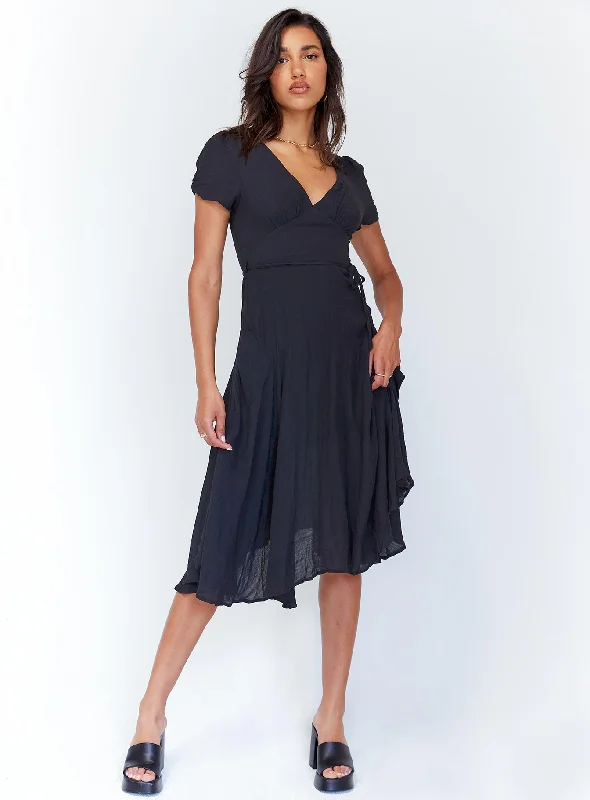 Save Money, Shop Happy!Felleni Midi Dress Black