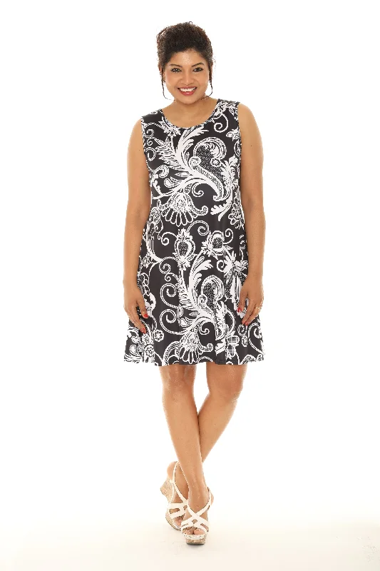 Save More When You Shop More!Floral Print Sleeveless Dress