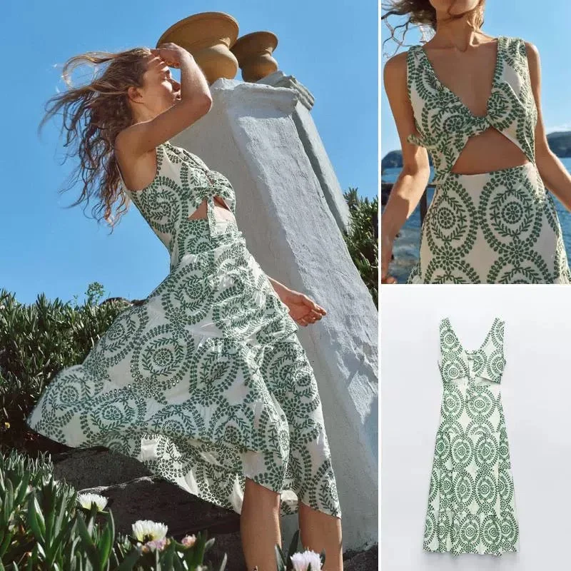 Don’t Wait – Deals Won’t Last!Grekko Vintage Summer Midi Dress