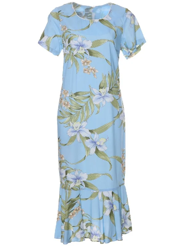 Buy One, Get One Free!Hawaiian Dress Pali Orchid with Sleeves