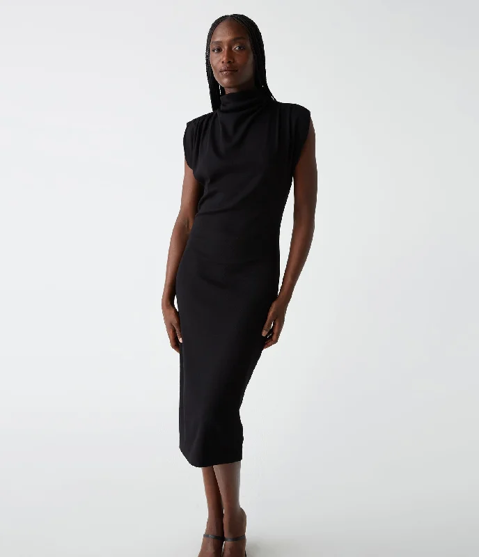 Save Like Never Before!Iolanda Power Shoulder Dress