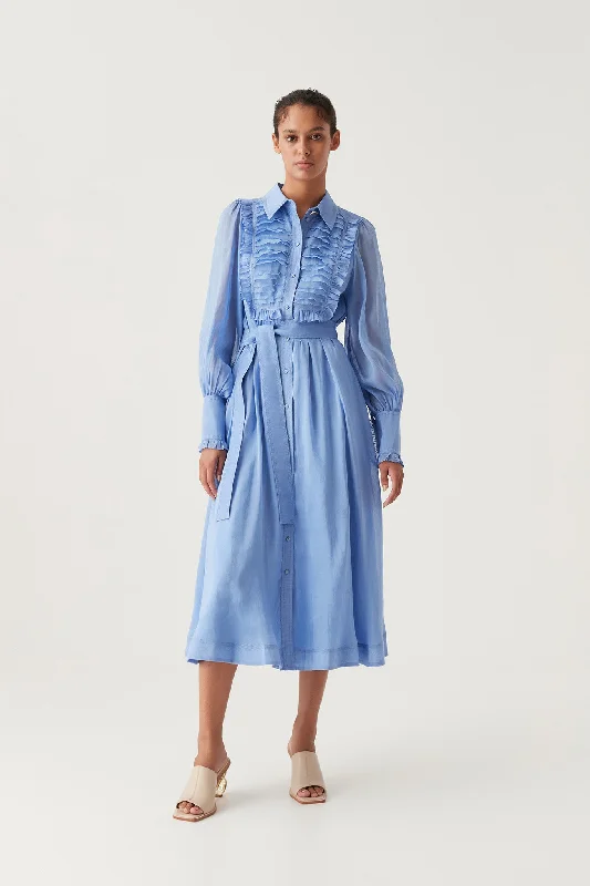 Buy One, Get One Free!Iris Pleated Bib Midi Dress