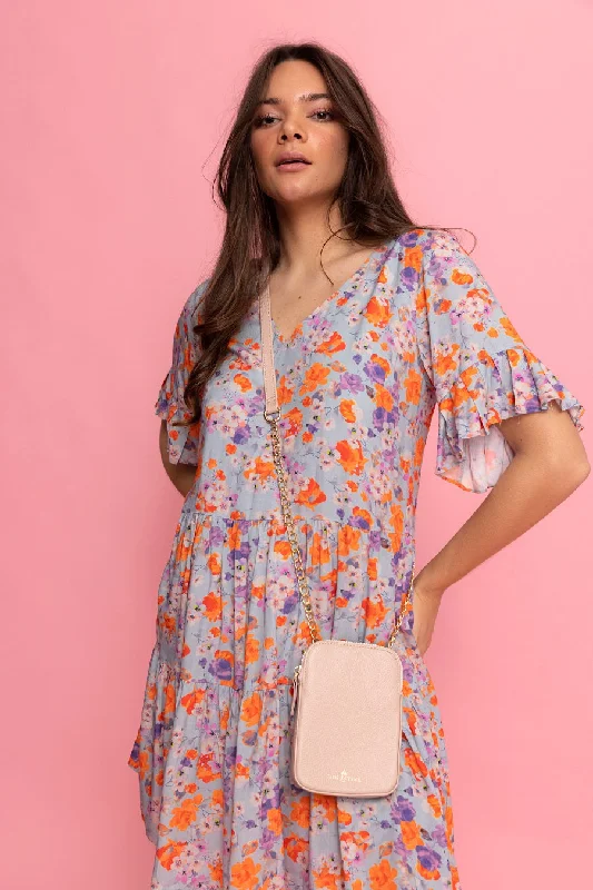 The Best Deals Won’t Wait!Isla Mini Dress Blue Viscose Floral
