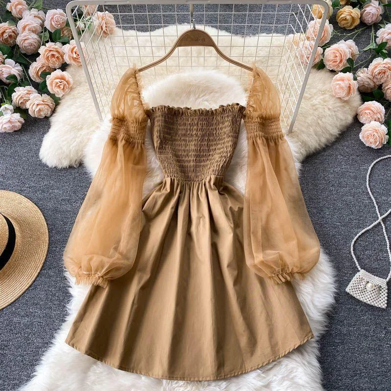 Act Fast – Limited Time Savings!Lena Mesh Sleeve Dress