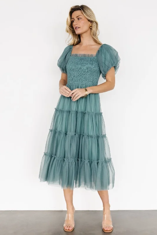 Get More, Spend Less – Shop Now!Liv Tulle Midi Dress | Eucalyptus