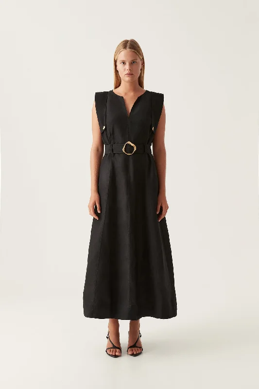 Unlock Huge Savings Now!Lyric Belted Midi Dress