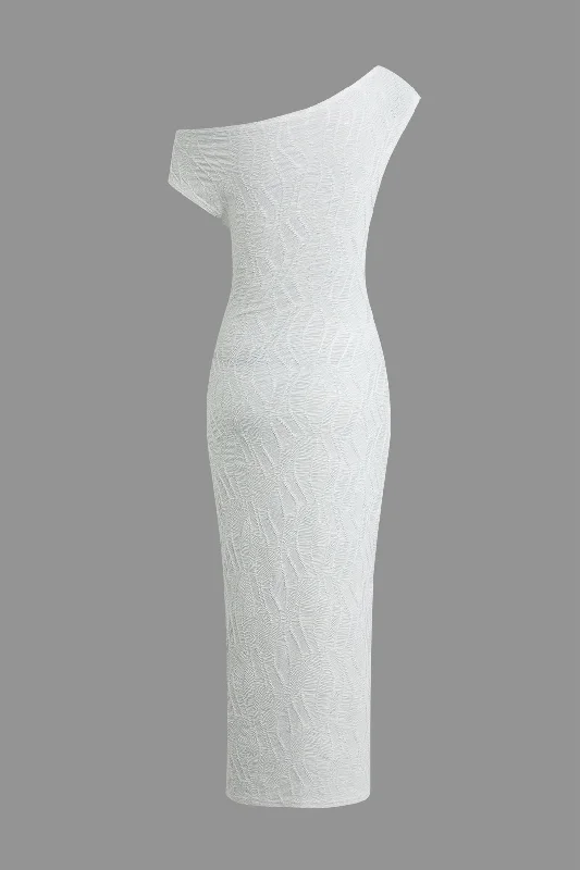 Buy More, Pay Less!Asymmetric Texture Midi Dress