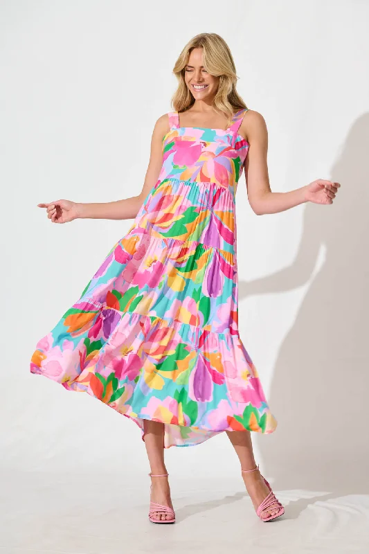 The Sale You’ve Been Waiting For!My World Midi Dress in Multi Print