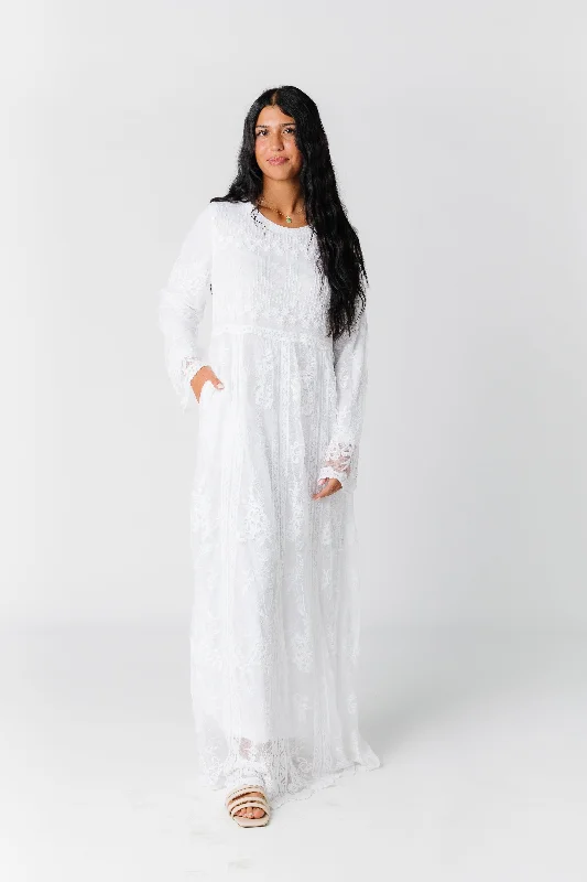 Mega Sale Happening Now!Pocket White Lace Dress