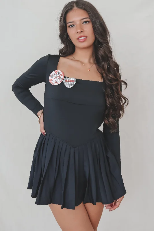 The Best Offers Are Here!Always On Your Team Long Sleeve Romper Dress