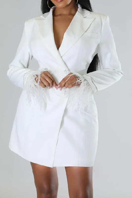 Best Price of the Season!Solid Color Boho Fluffy Mini Dress