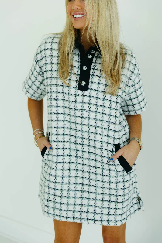 The Best Deals Won’t Wait!Tahlia Mini Dress - Green Plaid