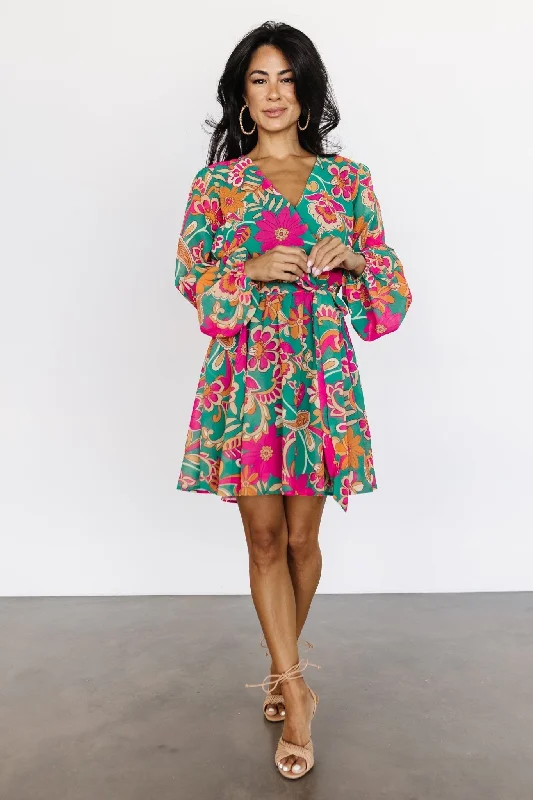 Get the Best for Less!Wesley Mini Dress | Green Multi