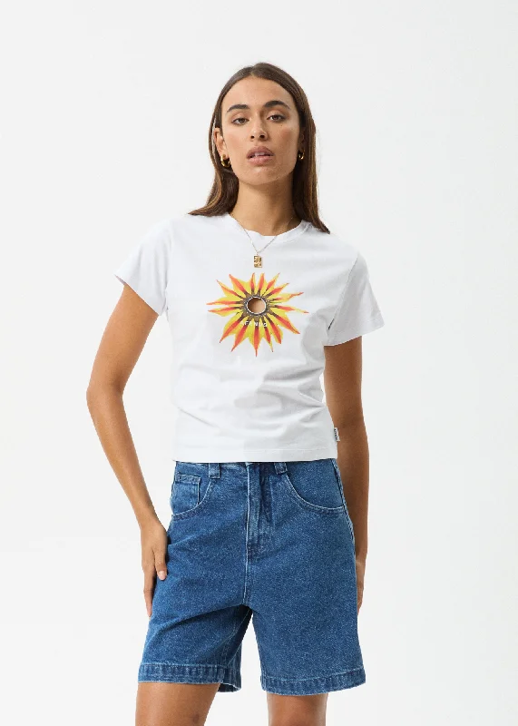 Don’t Wait – Shop Today!AFENDS Womens Keyhole - Baby Tee - White