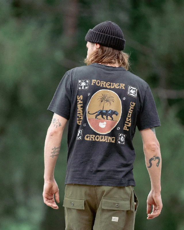 Limited Edition, Limited Price!Always Pushing T-Shirt - Heavy Washed Black