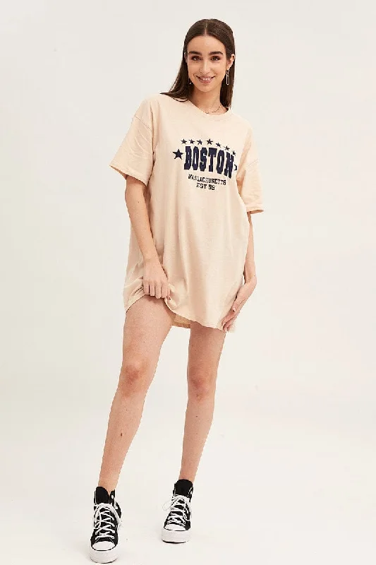 Amazing Prices You Can’t Resist!Beige Smock Top