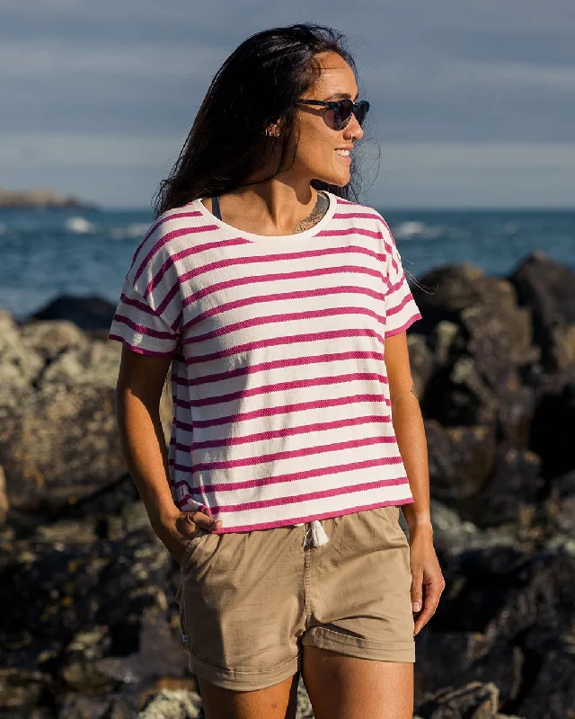 Shop Before It’s Gone!Skye Stripe T-Shirt - Fuchsia