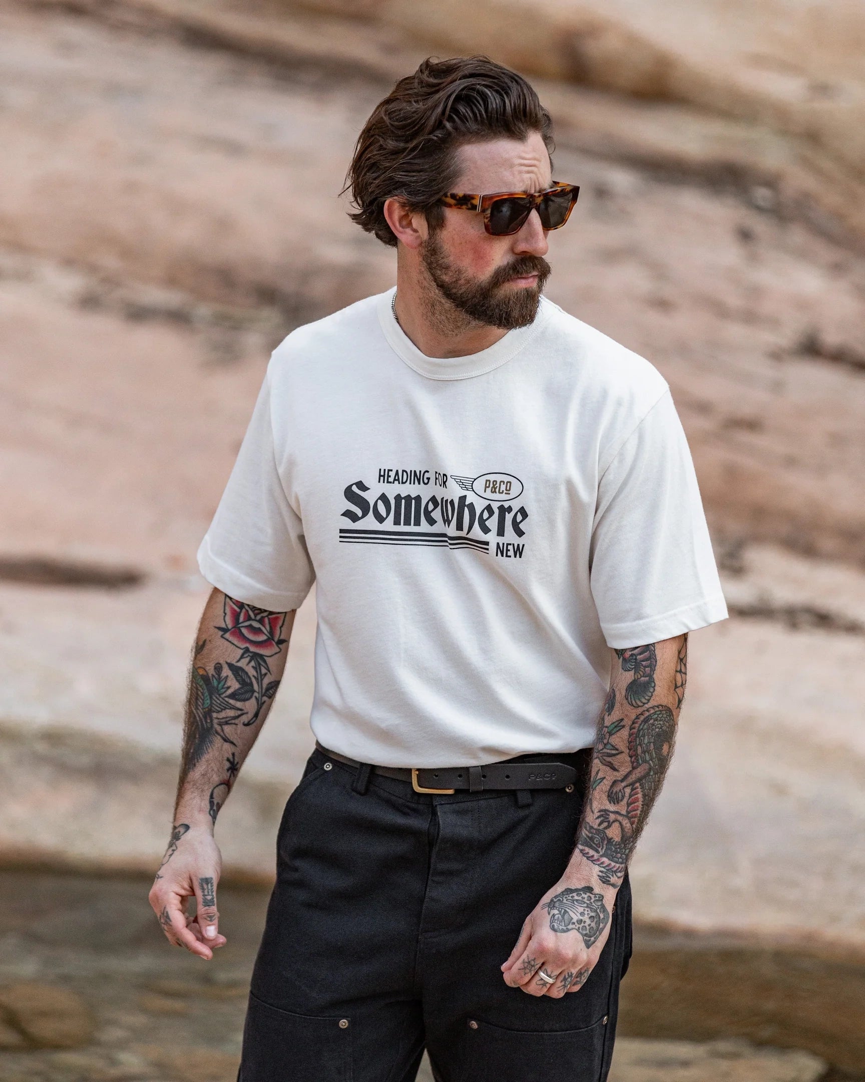 The Best Offers Are Here!Somewhere New T-shirt - Off White