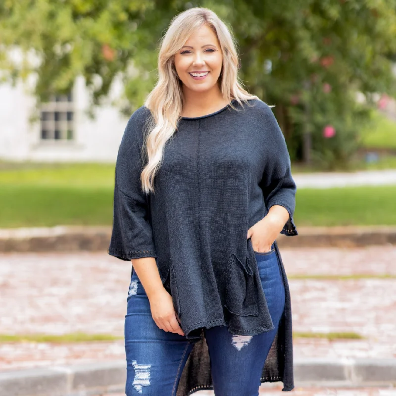 One Click Away from Big Savings!The Lucky One Tunic, Navy