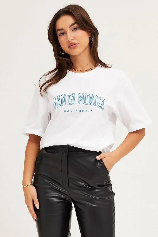 Your Shopping Spree Starts Here!White T Shirt Short Sleeve